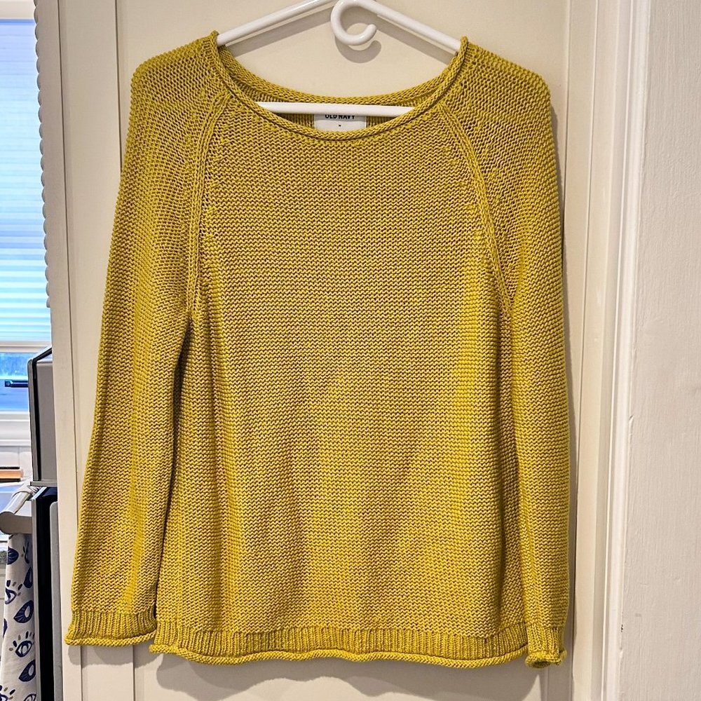 Old Navy Out on a Lime Relaxed Boatneck Sweater